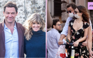 Dominic West and Lily James