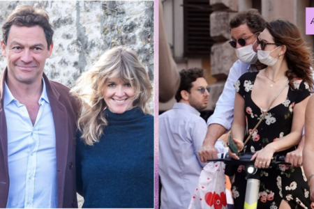 Dominic West and Lily James