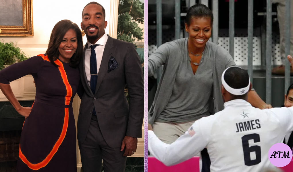 Michelle Obama and LeBron James