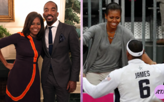 Michelle Obama and LeBron James